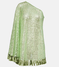 Taller Marmo Es Trench one-shoulder sequined minidress