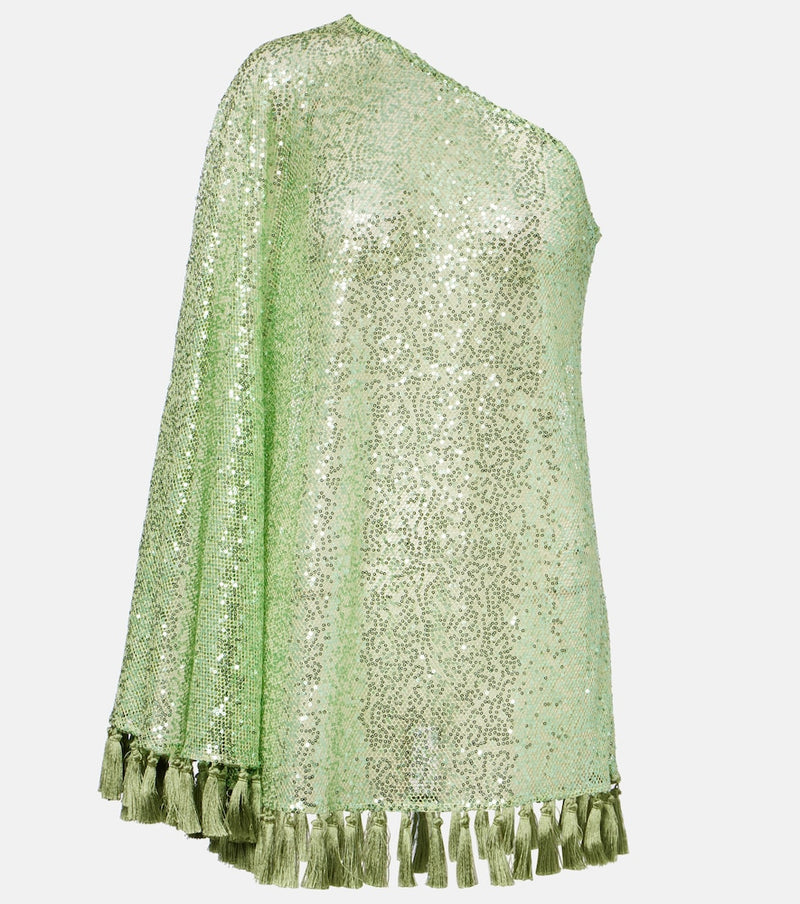 Taller Marmo Es Trench one-shoulder sequined minidress