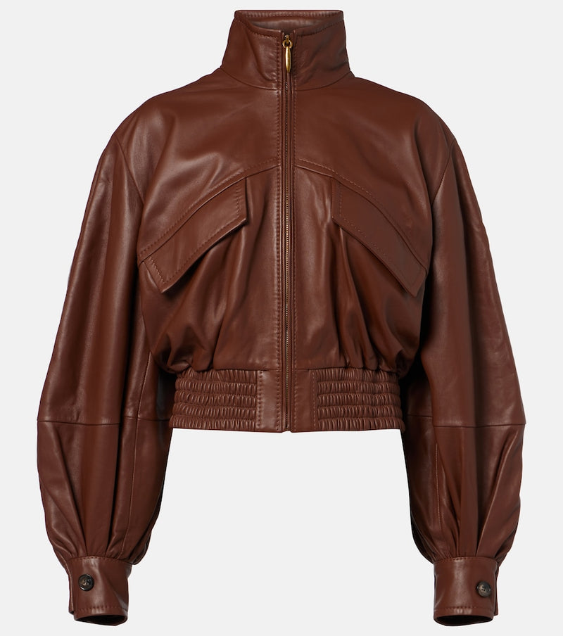 Zimmermann Luna leather bomber jacket