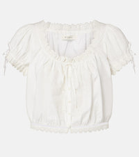 Doen Nera embroidered cotton top