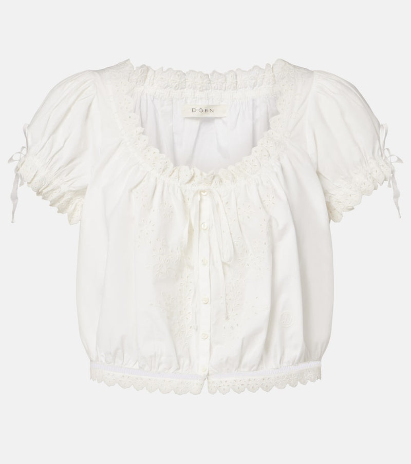 Doen Nera embroidered cotton top