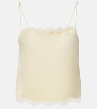 Doen Loure lace-trimmed silk camisole