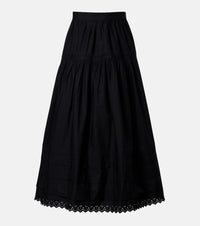 Doen Sebastiane cotton poplin midi skirt