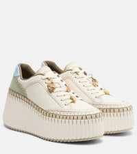 Chloe Nama leather platform sneakers