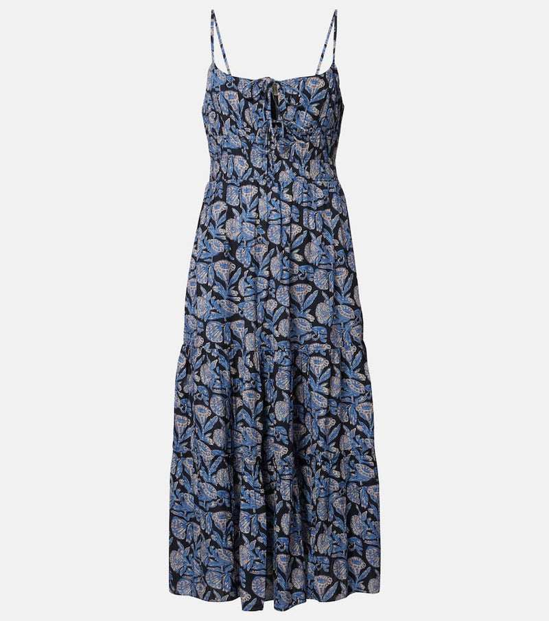 Ulla Johnson Aydin floral cotton-blend midi dress