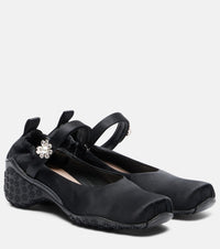 Simone Rocha Ballet Runner embellished ballet flats