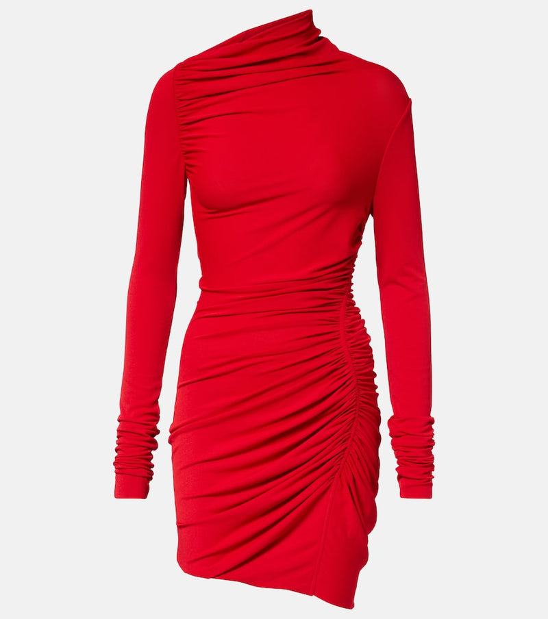 Rick Owens Lilies Svita jersey ruched minidress