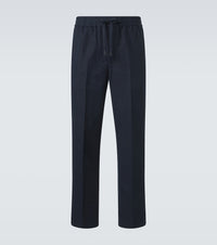 Brioni Asolo linen and cotton straight pants