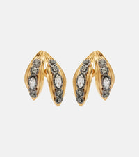 Balenciaga Bloom crystal-embellished earrings