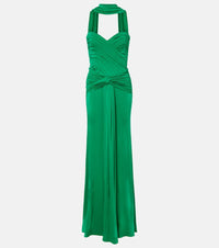 The New Arrivals Ilkyaz Ozel Gathered ruched gown
