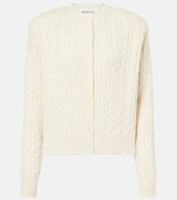 Rohe Cable-knit cotton and wool cardigan