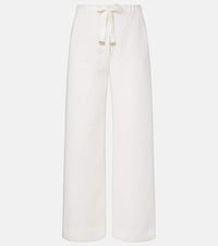 S Max Mara Amedea linen wide-leg pants