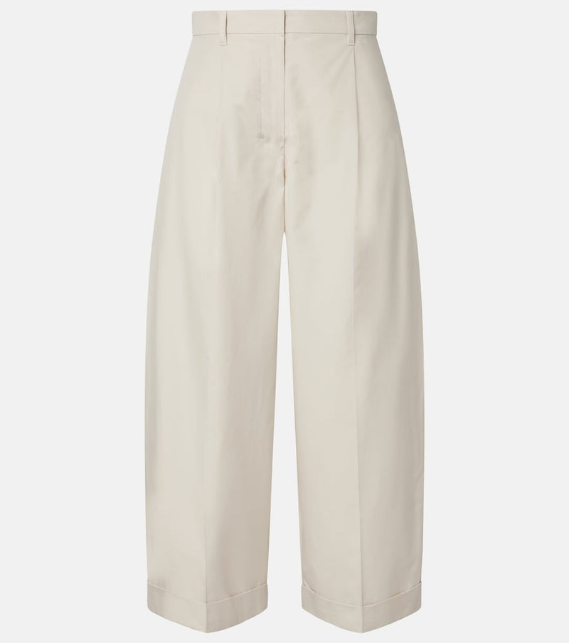S Max Mara Danza cotton wide-leg pants