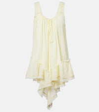 The Attico Ruffled cotton minidress