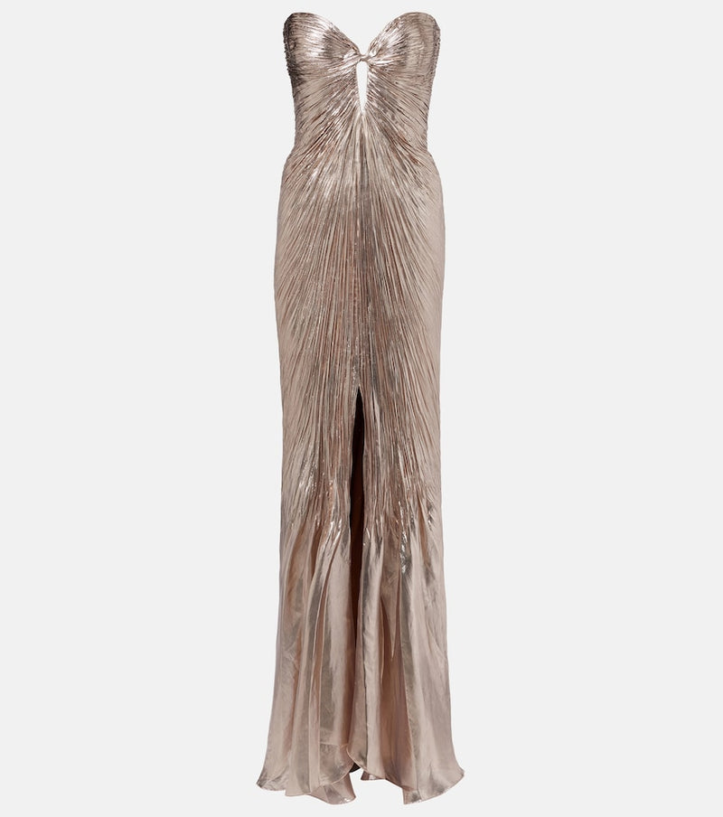 Maria Lucia Hohan Mirren silk-blend chiffon bustier gown