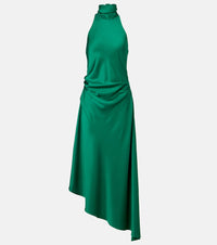 Simkhai Monica asymmetric satin midi dress