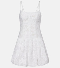 Simkhai Fifi embroidered cotton-blend minidress