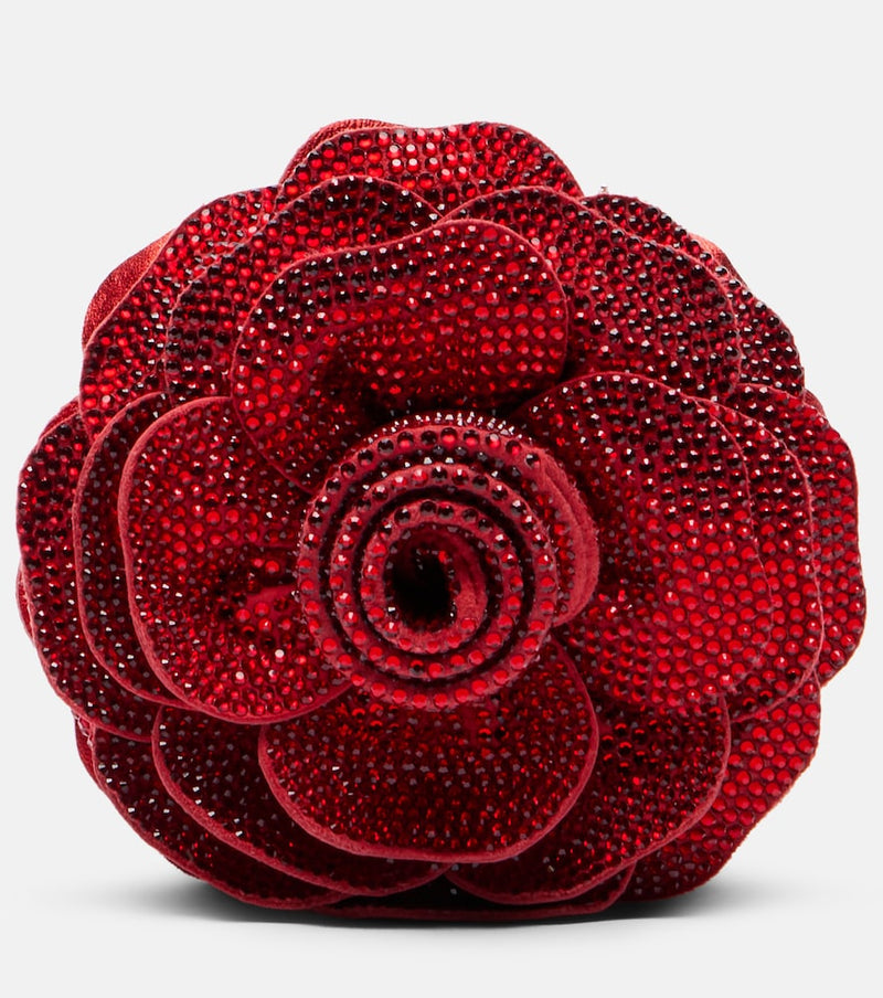 Judith Leiber Couture Soft Rose Belle crystal-embellished clutch