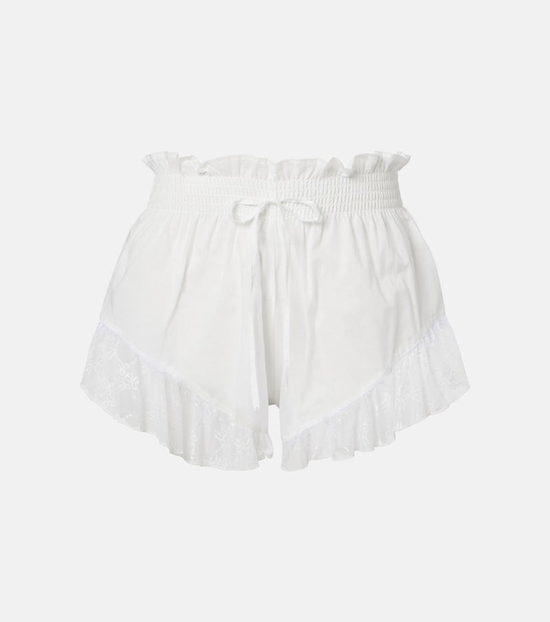 Montce Lace-trimmed cotton shorts