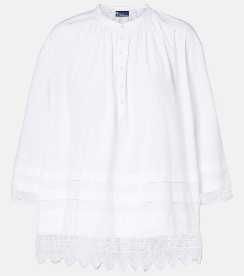 Polo Ralph Lauren Broderie anglaise cotton poplin shirt