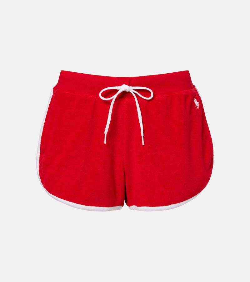 Polo Ralph Lauren Cotton-blend terry shorts in Cruise Red