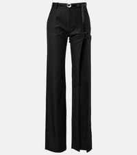 Coperni Suspended belted cutout straight jeans