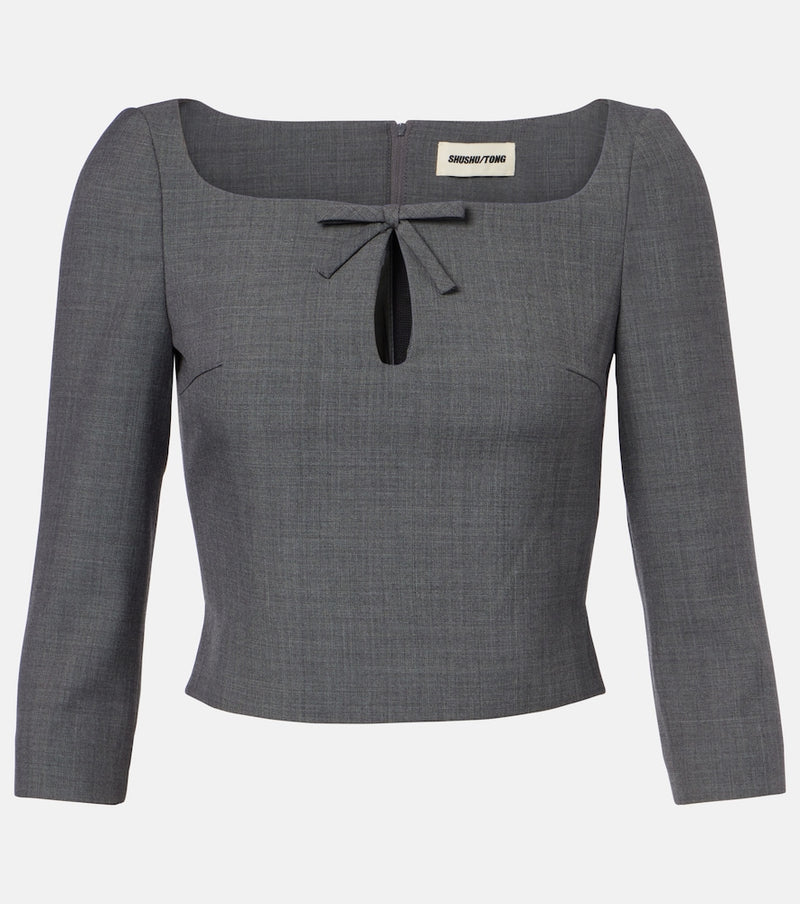 Shushu/Tong Bow-detail cutout top