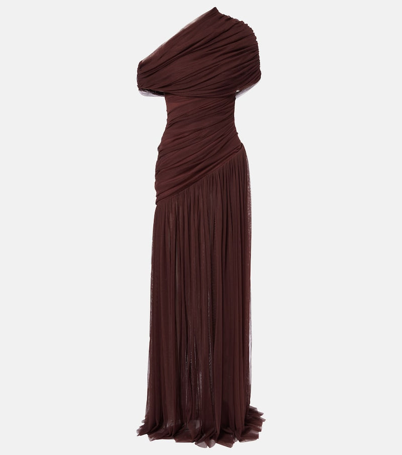 De La Vali Himala gathered tulle gown