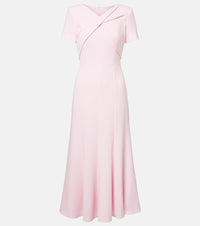 Roland Mouret Draped cady midi dress
