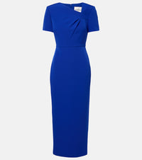 Roland Mouret Draped crepe midi dress