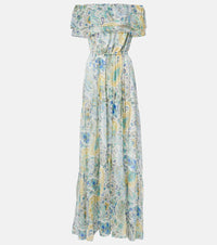 Etro Paisley silk chiffon maxi dress