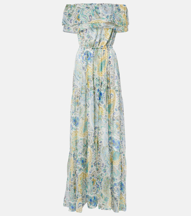 Etro Paisley silk chiffon maxi dress