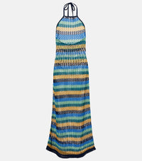 Etro Striped cotton-blend maxi dress