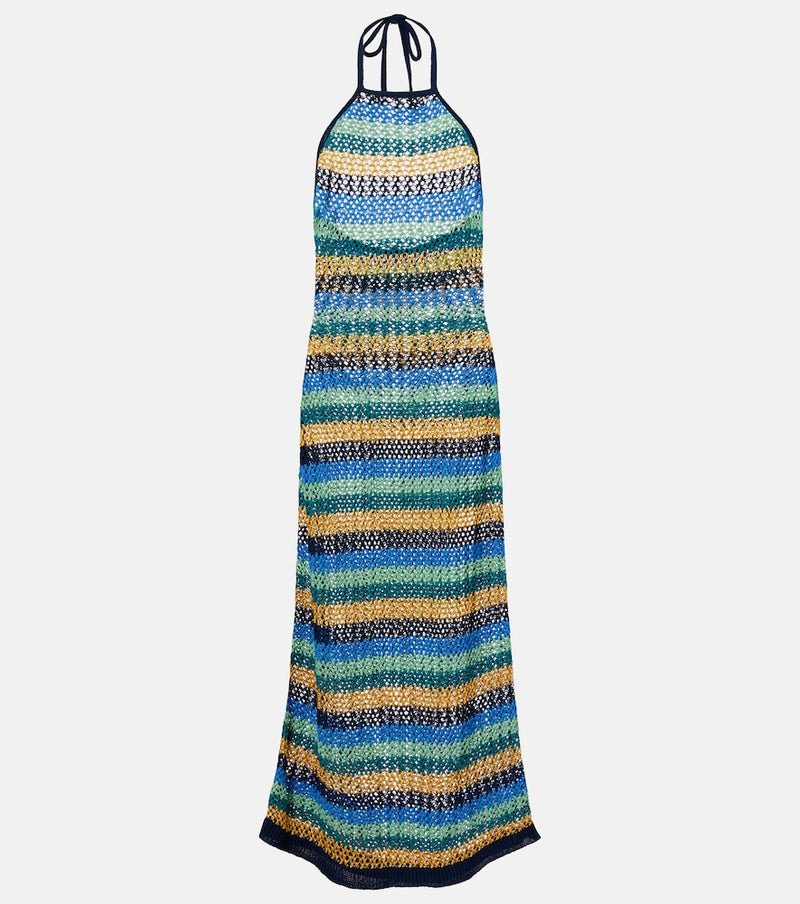 Etro Striped cotton-blend maxi dress