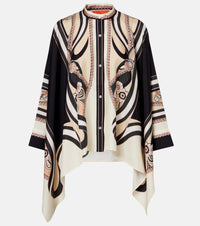 La DoubleJ Foulard printed silk twill shirt