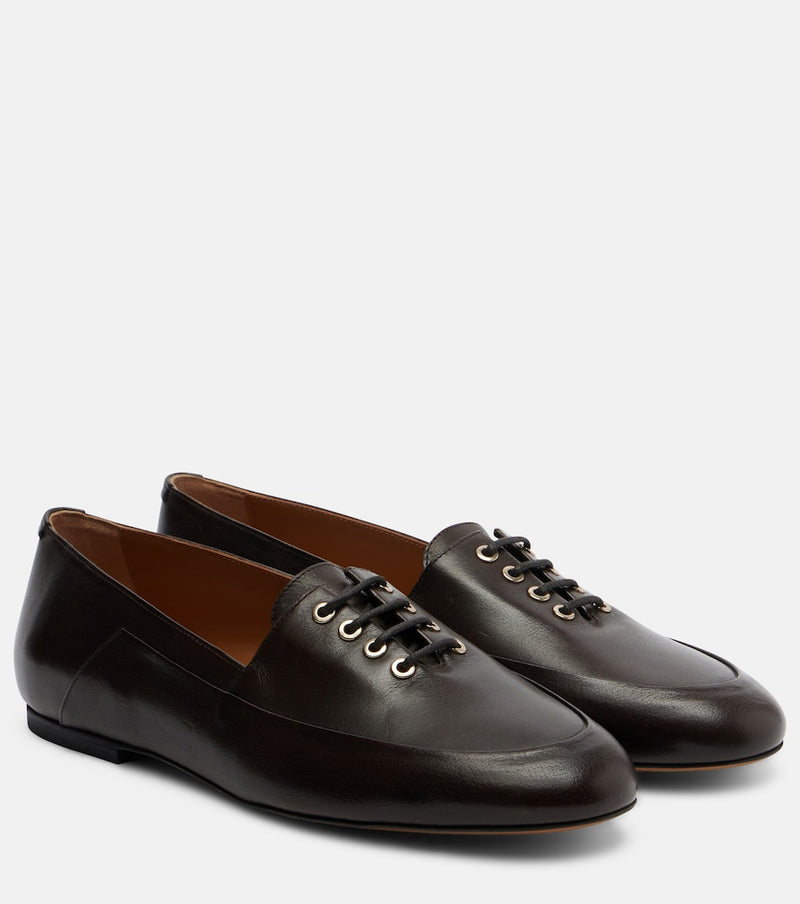 Jil Sander Leather lace-up loafers