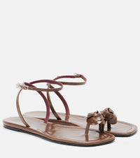 Magda Butrym Floral-applique leather sandals