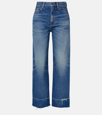 Chloe Cropped wide-leg jeans