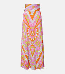 Pucci Manuba jersey satin maxi skirt