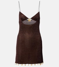Oseree Lumiere cutout minidress