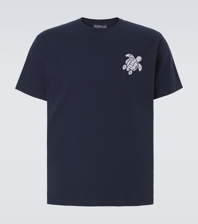 Vilebrequin Embroidered cotton jersey T-shirt