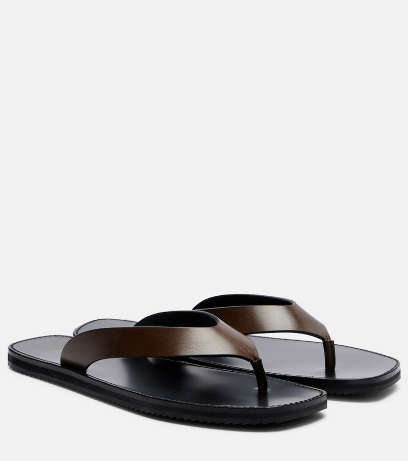JUDE Vermelho leather thong sandals