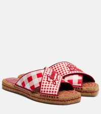Jimmy Choo Aciel checked espadrille sandals