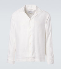 Frescobol Carioca Safra linen-blend shirt