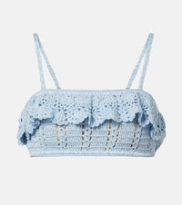 Anna Kosturova Crochet cotton bra top