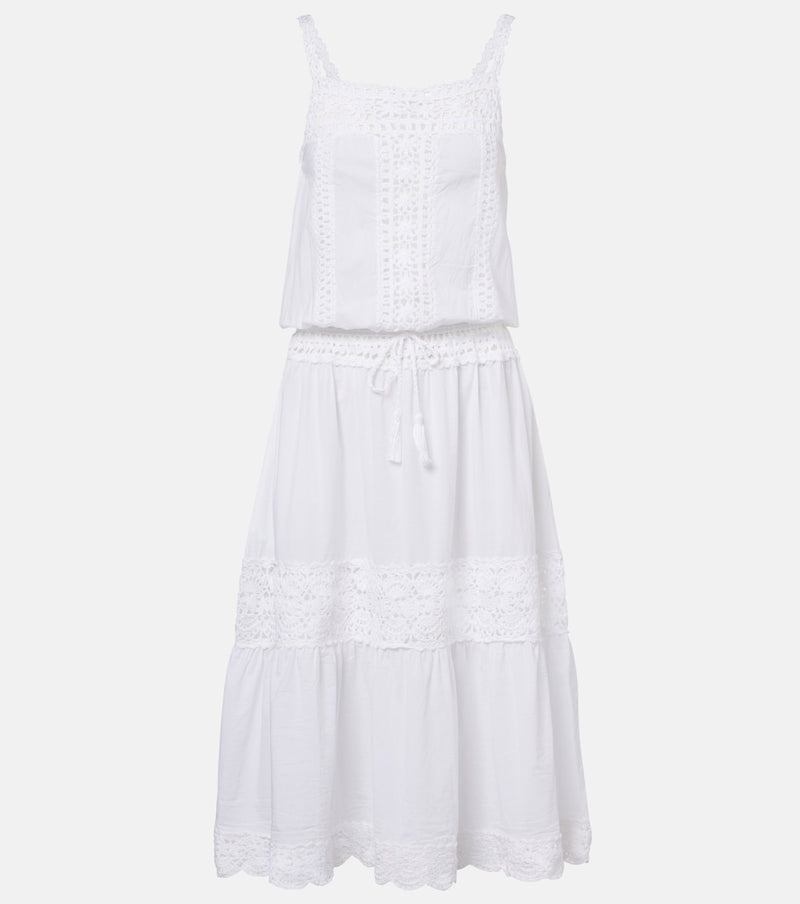 Anna Kosturova Manor crochet cotton midi dress