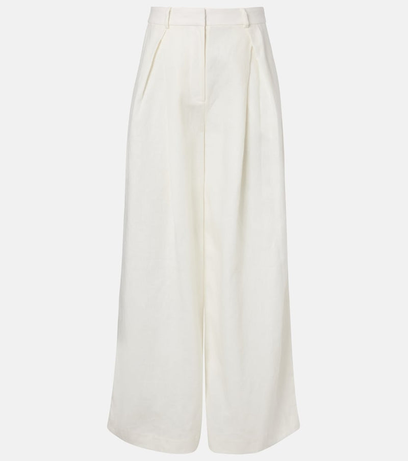 Faithfull Sofia linen wide-leg pants