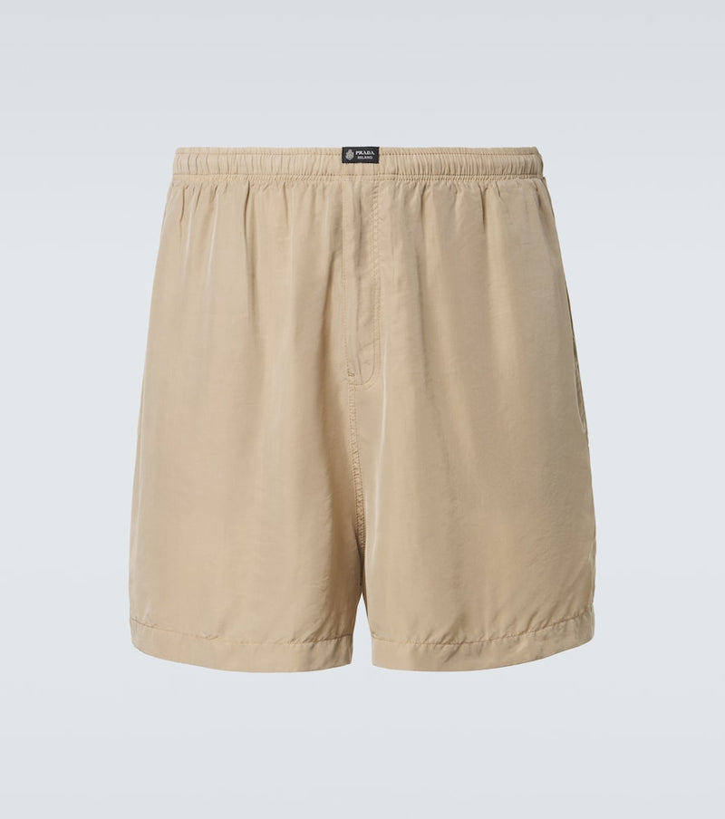 Prada Silk Bermuda shorts