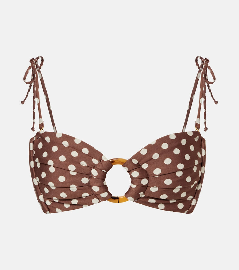 Montce Vivian polka-dot bikini top