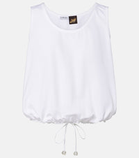 Loewe Paula's Ibiza cotton poplin crop top